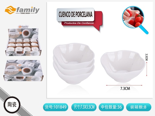 [101849] Cerámicas de 36 unidades cuenco de porcelana pequeño - Artículos de cerámica