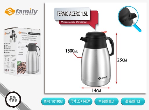 [101903] Termo de acero 1.5L para bebidas