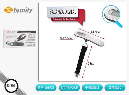 [101923] Balanza digital 50 kg - Herramientas y accesorios de cocina