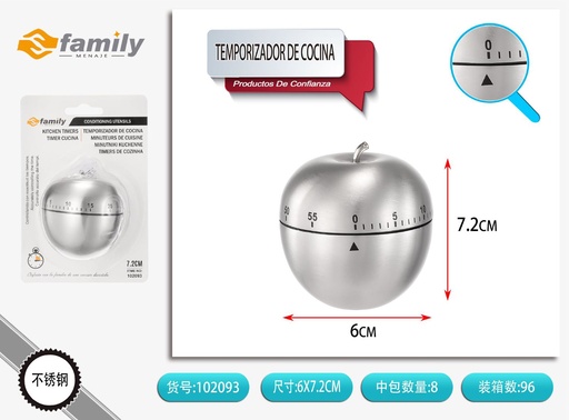 [102093] Temporizador de cocina de acero inoxidable MT105I - Utensilios de cocina