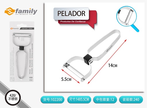 [102200] Pelador 14cm con dientes - Herramientas de cocina