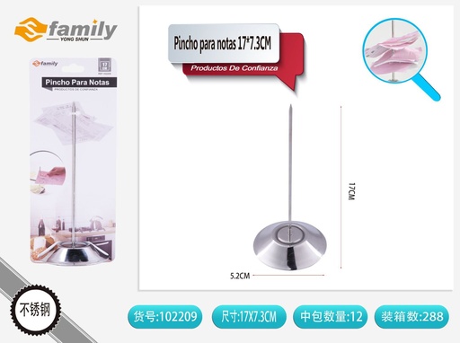 [102209] Pincho para notas 17x7.3cm