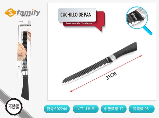 [102244] Cuchillo de pan 31 cm HF-A04 - Utensilios de cocina