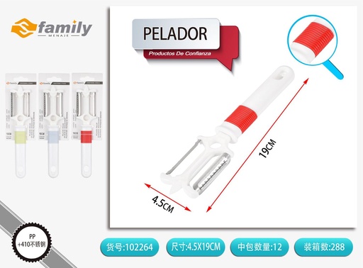[102264] Pelador de doble uso con mango combinado para cocina