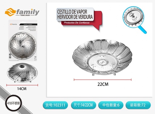 [317102311] Cestillo de vapor de 22cm - Utensilios de cocina