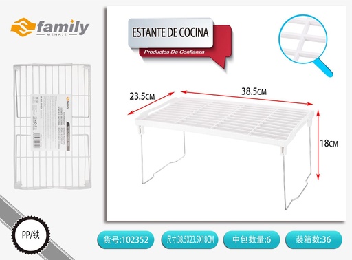 [102352] Estante de cocina 38.5x23.5x18cm para organización