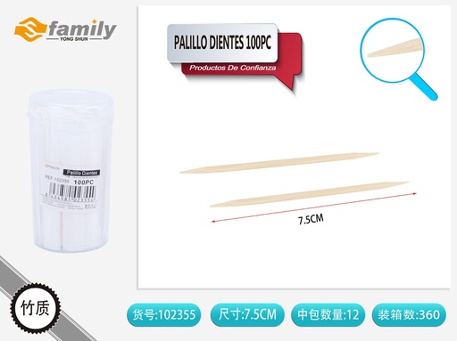 [317102355] Palillos de dientes 100pc para higiene dental