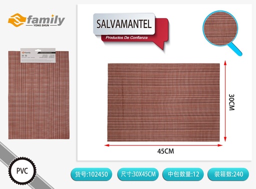 [102450] Salvamanteles 30*45 cm color naranja - Accesorios de mesa