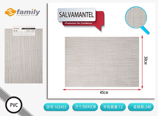 [102455] Salvamanteles 30*45 cm color gris - Accesorios de mesa