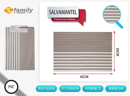 [102458] Salvamanteles 30*45 cm color marrón claro - Accesorios de mesa