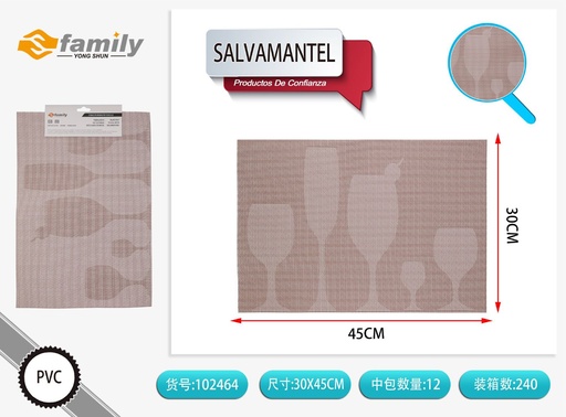 [102464] Salvamantel beige 30x45cm para mesa