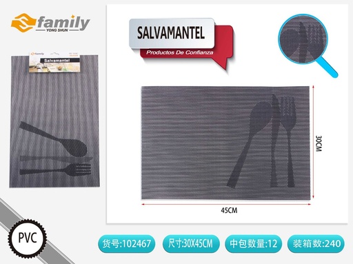 [102467] Salvamanteles 30*45 cm color negro - Accesorios de mesa