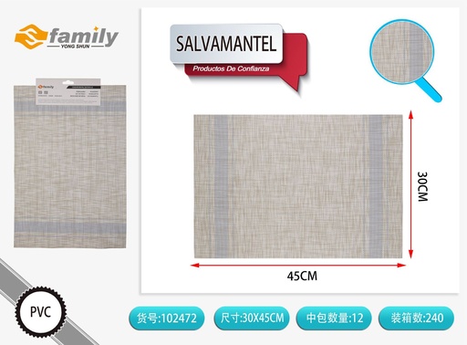 [102472] Salvamanteles 30*45 cm color gris - Accesorios de mesa