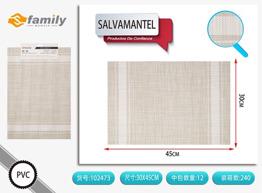 [102473] Salvamanteles 30*45 cm color blanco - Accesorios de mesa