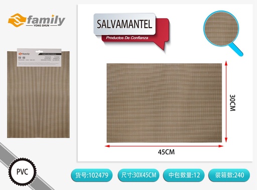 [102479] Salvamanteles 30*45 cm color dorado - Accesorios de mesa