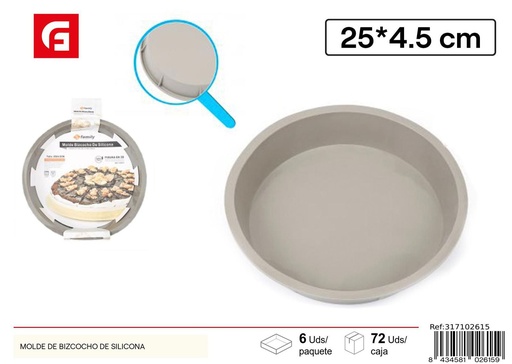 [317102615] Molde de bizcocho de silicona 25x4.5cm - Utensilios de repostería