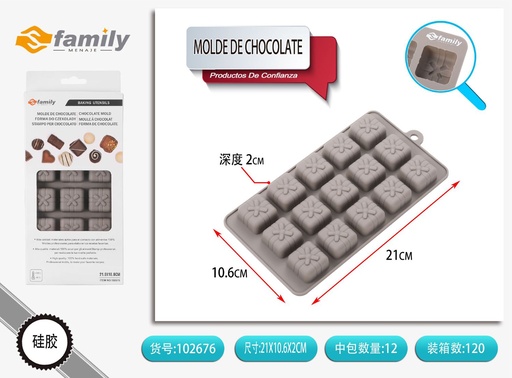 [317102676] Molde de chocolate 22*11*2 cm - Moldes para repostería