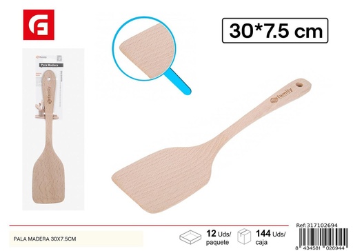 [102694] Pala de madera en forma cuadrada 30*7.5CM - Herramientas de jardinería