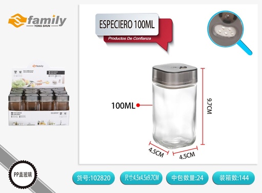 [102820] Especiero 100ml con tapa giratoria