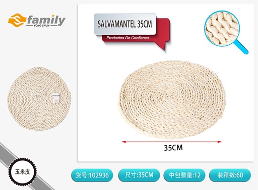 [102936] Salvamanteles de 35 cm de bambú - Utensilios de cocina