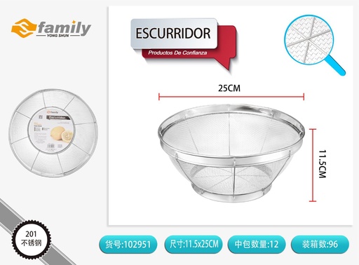 [102951] Escurridor de malla 25cm para cocina