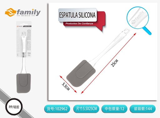 [102962] Espátula de silicona de 25cm (mango de PS) - Utensilios de cocina