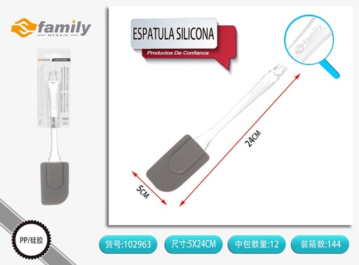 [102963] Espátula de silicona con mango de PS 24cm