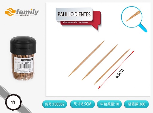 [103062] Palos de dientes 350PCS carbonizados 1.8 - Utensilios de cocina