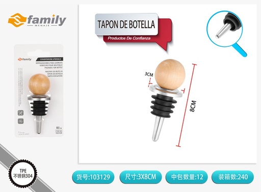 [103129] Tapon de botella 8*3.5 cm - Abrebotellas y tapones