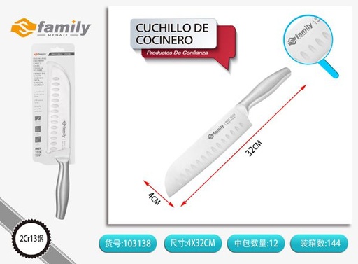 [103138] Cuchillo de cocinero japonés 31cm, alta precisión