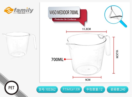 [103362] Vaso medidor 700 ml - Utensilio de cocina