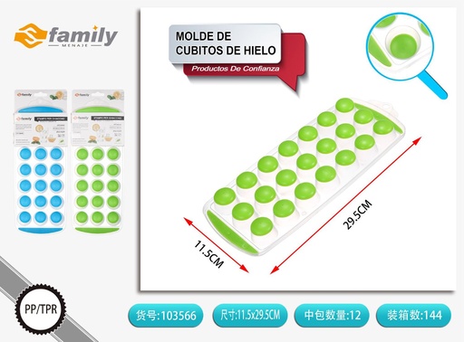 [103566] Molde de hielo redondo 21 cavidades