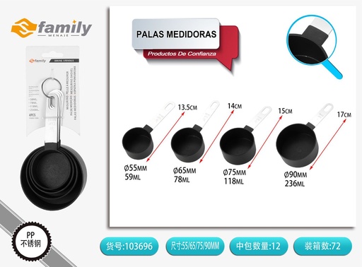 [103696] Palas medidoras 17x8.9 cm - Utensilios de cocina