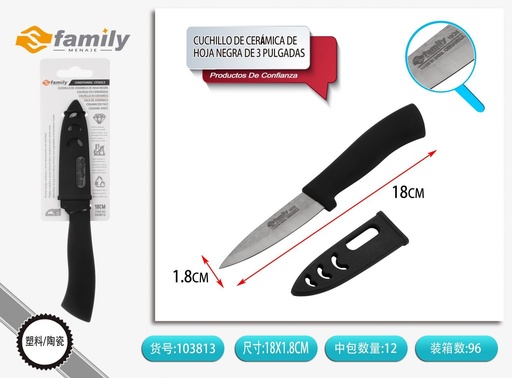 [317103813] Cuchillo de cerámica de 3 pulgadas 7.5 cm - Utensilios de cocina