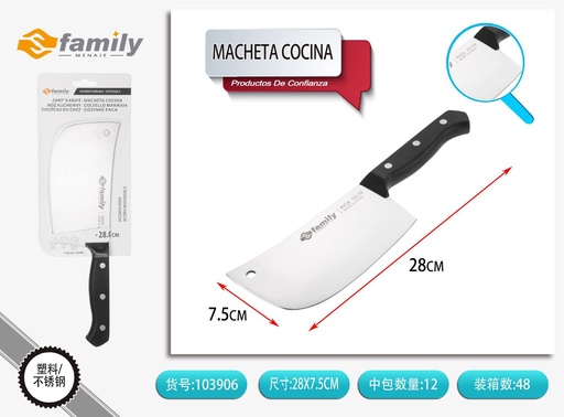 [103906] Macheta de cocina con mango POM 6.5 pulgadas para cortes precisos