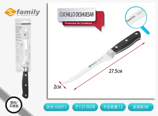 [103911] Cuchillo deshuesar de acero 6.5 pulgadas - Utensilios de cocina