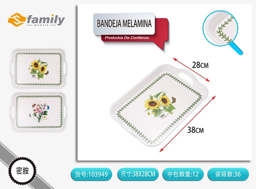 [103949] Bandeja melamina 38.2x27.1x3 cm - Accesorios de cocina