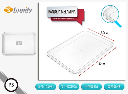 [317103961] Bandeja de melamina 41x30 cm - Utensilios de cocina