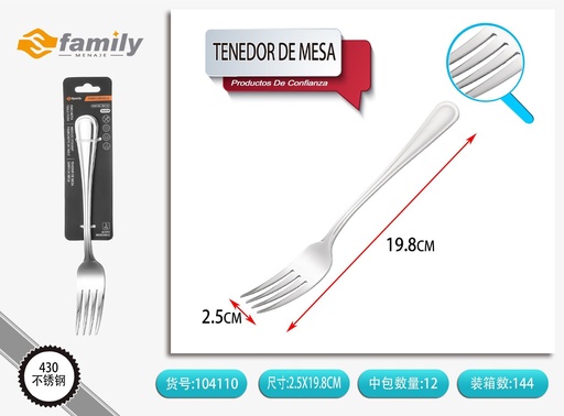 [104110] Tenedor de mesa, 3 piezas - Utensilios de cocina