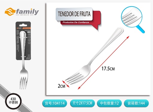 [104114] Tenedor de fruta 3 piezas - Utensilios de mesa