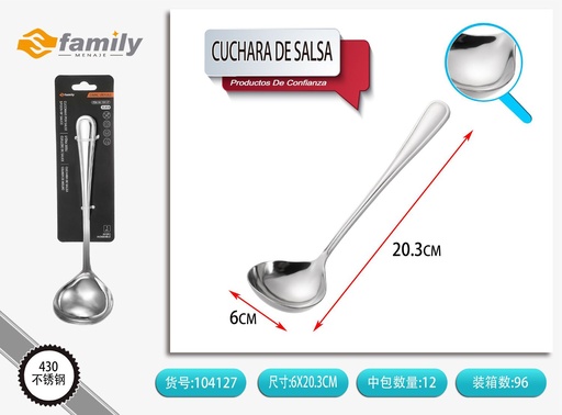 [104127] Cuchara de salsa 1 pieza - Utensilios de mesa