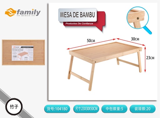 [104180] Portaplatos de bambú 50x30 cm - Accesorios de cocina