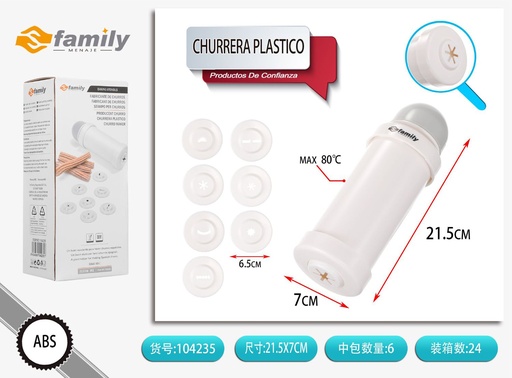 [104235] Churrera de plástico A929 7.3*21.5cm - Utensilios de cocina