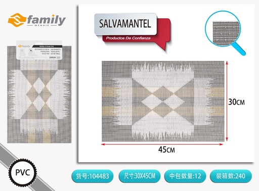 [104483] Salvamantel tejido 30x45cm para mesa
