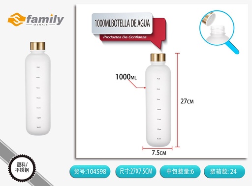 [104598] Botella de agua de 1000ml con estándar europeo