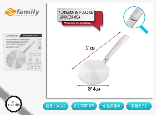 [104623] Adaptador de inducción-vitrocerámica - Accesorios de cocina