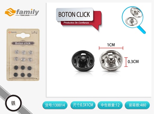 [130014] Botón de presión nº1 para costura y manualidades