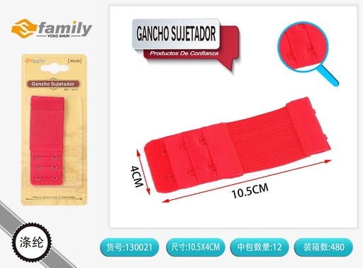 [130021] Gancho sujetador de sujetador (rojo) - Accesorios de lencería