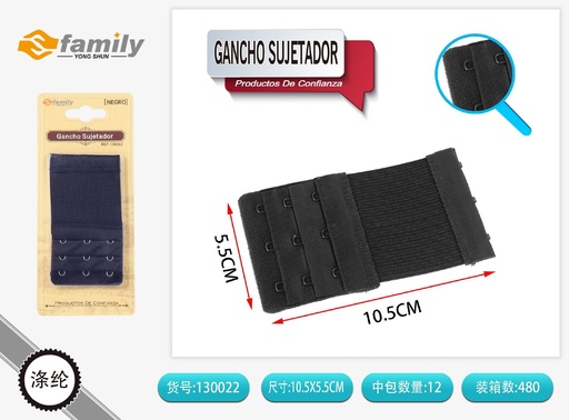 [130022] Gancho sujetador negro - Accesorios de lencería