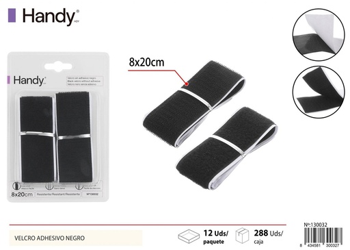 [130032] Cinta autoadhesiva negro 50cm - Accesorios varios